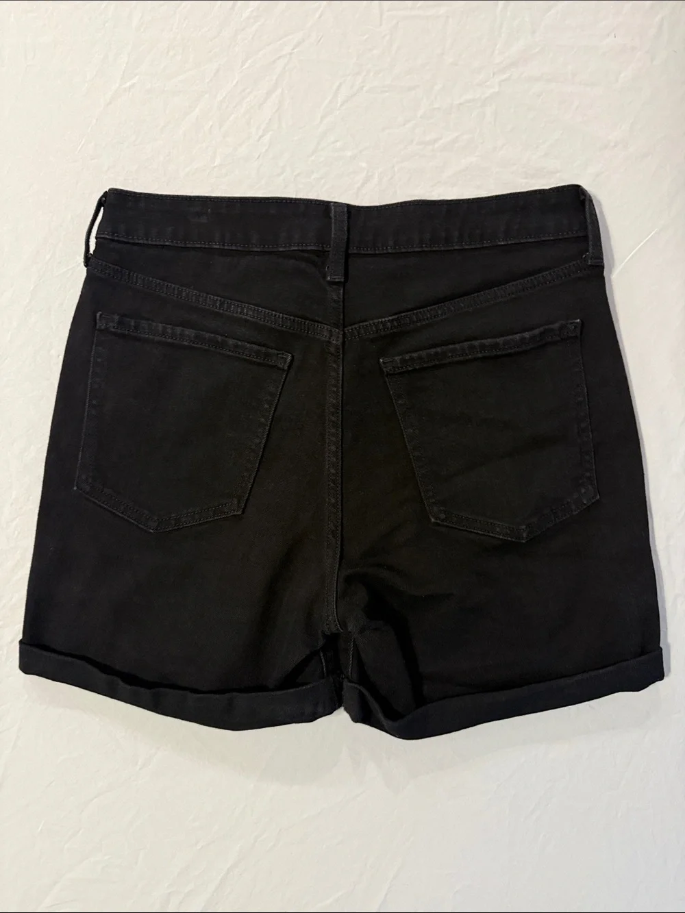 Old Navy Women's Black High Waisted Wow Jean Shorts Size 10 NWOT